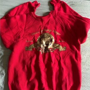 Fruit of the Loom Red Kids Sweatshirt with Gold Logo